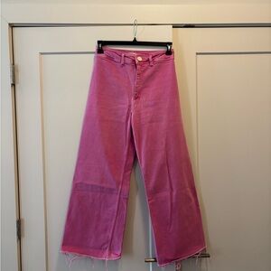 Zara Marine Straight Pink Women's Jeans